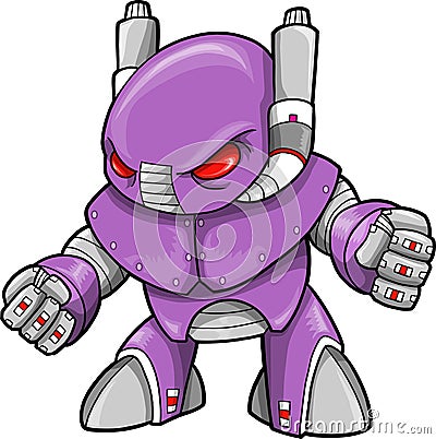 Robot Illustration Vector Illustration