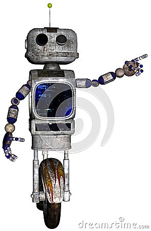 Robot Illustration YOUR PRODUCT HERE Cartoon Illustration