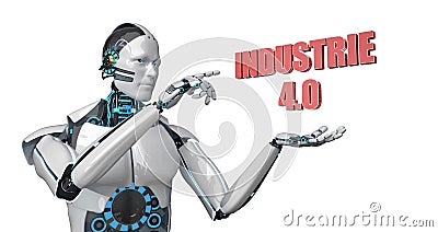 Robot Industrie 4.0 Stock Photo