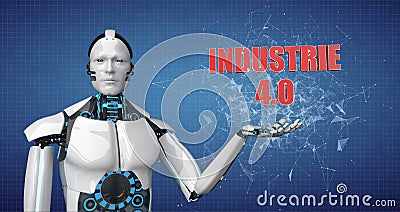 Robot Industrie 4.0 Stock Photo