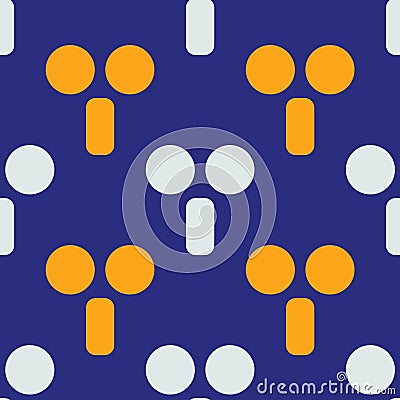Robot mechanism seamless pattern Vector Illustration