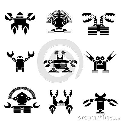 Robot monster Vector Illustration