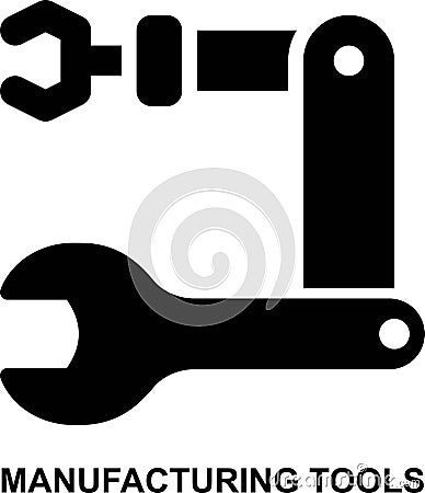 robot, robotics, industrial robot, manufacturing robot, automation, machine, production solid glyph icon Vector Illustration