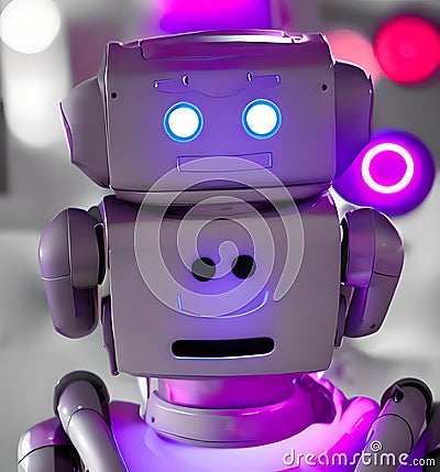 The Robot's Inner Feelings, Generative AI Stock Photo