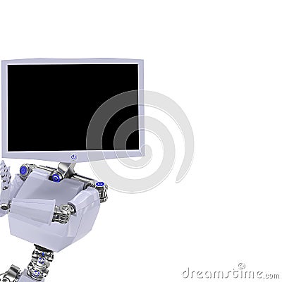 Robot screen Stock Photo
