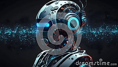 robot system Artificial intelligence Chatgpt Chatbot AI communicate, technology intelligent robot AI Chat GPT application software Stock Photo
