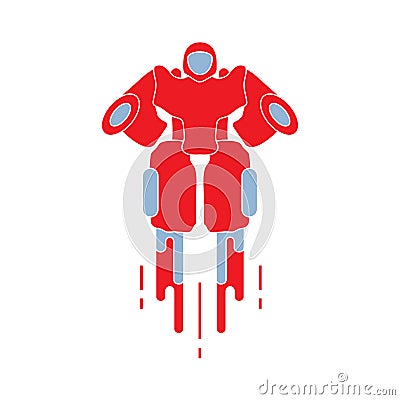 Robot. Toys for children. Robotics, technologies Vector Illustration