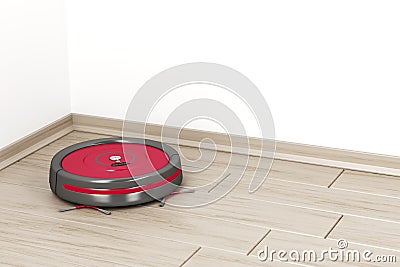 Robot vacuum cleaner Stock Photo