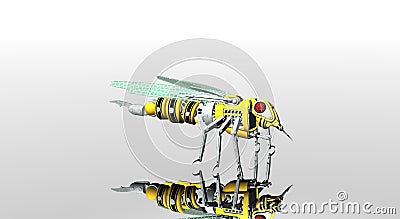 Robot wasp Stock Photo