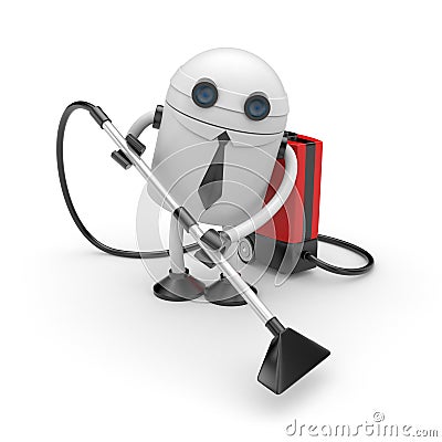 Robot at work Stock Photo