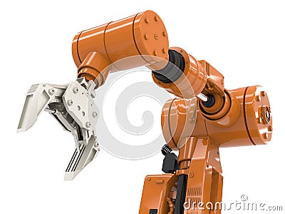 Robotic arm Stock Photo