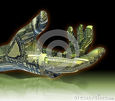 Robotic Hand Stock Photo