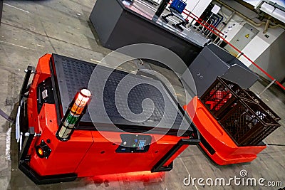 Robotic sorting system for sorting cargo Stock Photo