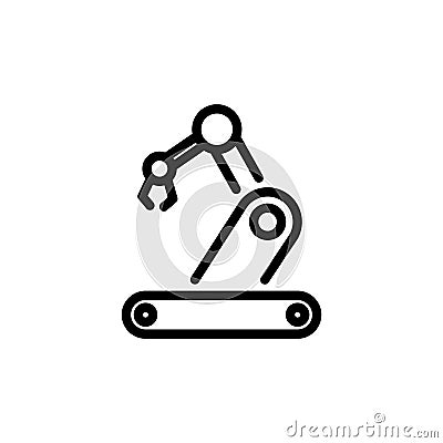 Robotics icon simple flat style outline illustration Vector Illustration