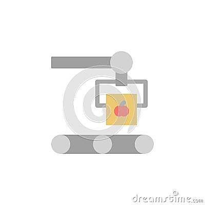 Robotics, production, tomato icon. Simple color vector elements of automated farming icons for ui and ux, website or mobile Stock Photo