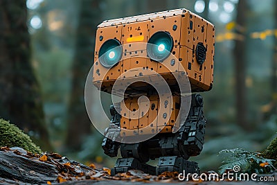 Robots are machines that humans have created to perform tasks that we program them to do. They are designed to come in variety of Stock Photo