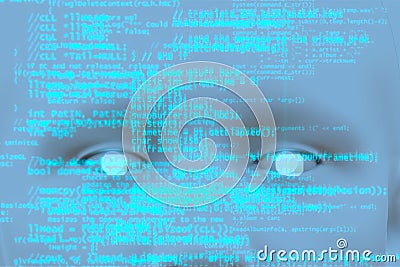 Robots powered by artificial intelligence systems. Robotics and Artificial Intelligence. 3d render Stock Photo