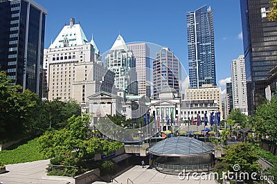 Robson Square Stock Photo