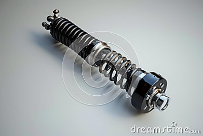 Robust Automobile shock absorber. Generate Ai Stock Photo