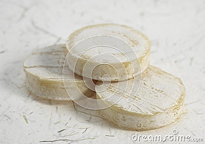 ROCAMADOUR, FRENCH GOAT CHEESE Stock Photo