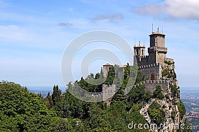 Rocca della Guaita San Marino fortress Italy Stock Photo