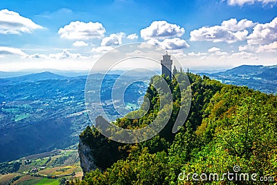 Rocca della Guaita - San Marino Republic. Stock Photo