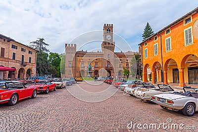 Rocca Pallavicino palace in Busseto, Italy Editorial Stock Photo