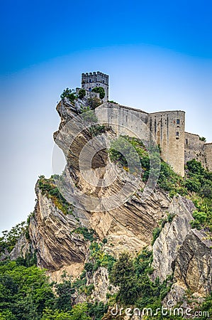Roccascalegna Castle, Roccascalegna, Abruzzo, Italy Stock Photo