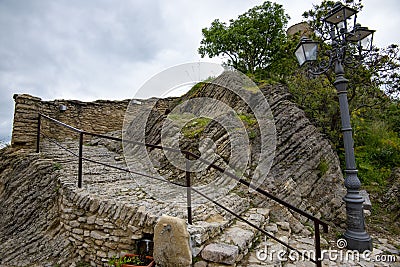 Roccascalegna Medieval Castle Stock Photo