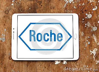 Roche pharmaceutical company logo Editorial Stock Photo