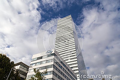 Roche Tower in Basel, Switzerland Editorial Stock Photo