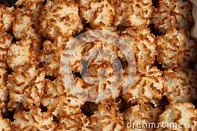 Rocher coconut cookies Stock Photo