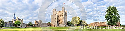 Rochester castle grounds Editorial Stock Photo
