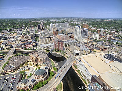 Rochester is a Major City in South East Minnesota centered around Health Care Editorial Stock Photo