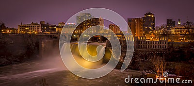 Rochester New York NY High Falls Stock Photo