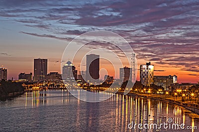 Rochester, NY, USA skyline at dawn Stock Photo