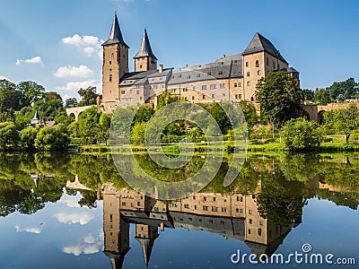 Rochlitz Castle in Central Saxony Stock Photo