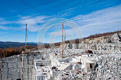 Rock of Ages Quarry in Barre, Vermont Editorial Stock Photo