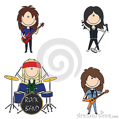 Rock band Vector Illustration