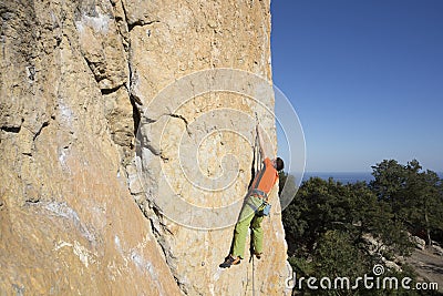 Rock climber. Stock Photo