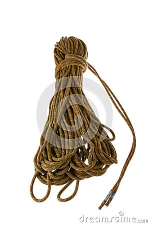 Rock Climbing Rope Stock Photo