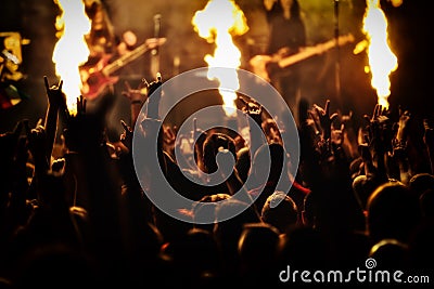 Rock concert, music festival Stock Photo