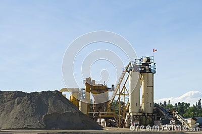 Rock Crushing Plant Stock Photo