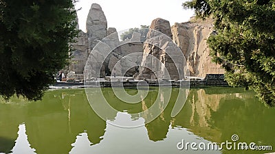 Rock cut temple Dharamshala india Editorial Stock Photo