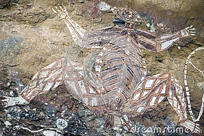 Rock drawings Stock Photo