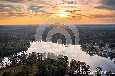 Rock Eagle Lake, Putnam County, Georgia, USA Stock Photo