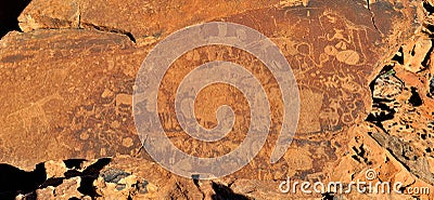 Rock engravings at Twyfelfontein, Namibia Stock Photo