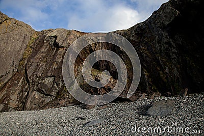 Rock fall. Stock Photo