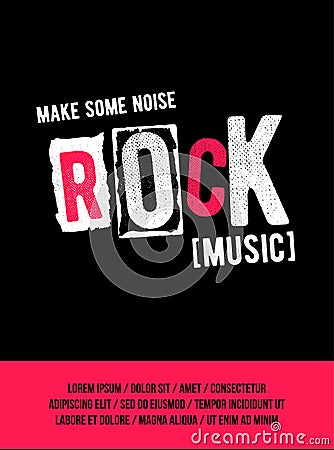 Rock festival poster Vector Illustration