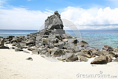 Apo island beach Dumaguete negros philippines Stock Photo